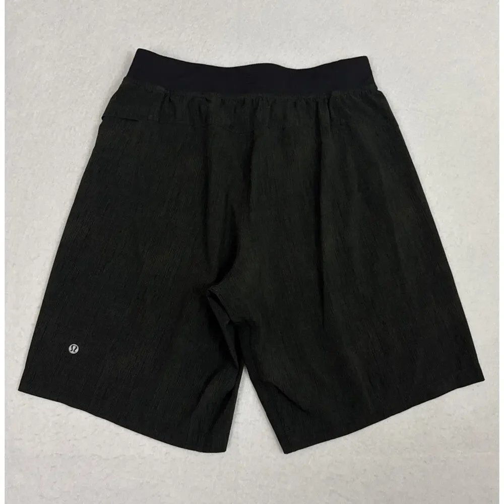 Lululemon Pace Breaker Shorts Mens Medium Black Linerless 10 Inch Running